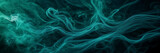 Fototapeta Konie - Photograph showcasing the hypnotic movements of smoke tendrils in hues of emerald and jade against a canvas of midnight indigo.