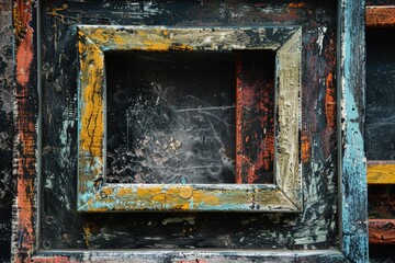 Poster - Detailed close-up of a window. Perfect for architectural or interior design projects
