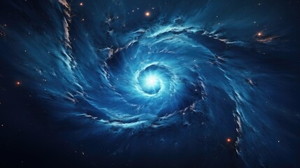 Poster - A stunning blue spiral in a galaxy, perfect for scientific publications