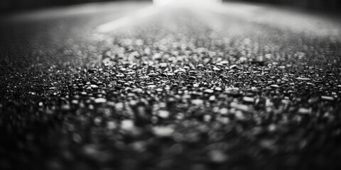 Poster - Black and white image of a road, suitable for various projects