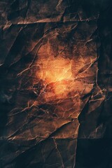 Poster - A close up of a rock with a glowing light inside. Perfect for abstract backgrounds
