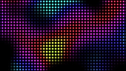 Aufkleber - Animated abstract technology black background random dots and grid 4K. Random dots