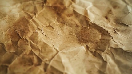 Canvas Print - Detailed view of a piece of brown paper. Suitable for various design projects