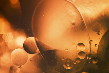 Wall Mural - abstract fluid background with golden light