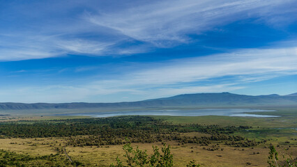 Ngorongoro crater national park viewpoint panorama Africa Tanzania 2022