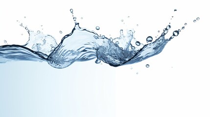 Poster - Water,water splash isolated on white background