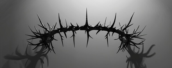 Wall Mural - Crown Of Thorns Represents Jesus Crucifixion on Good Friday