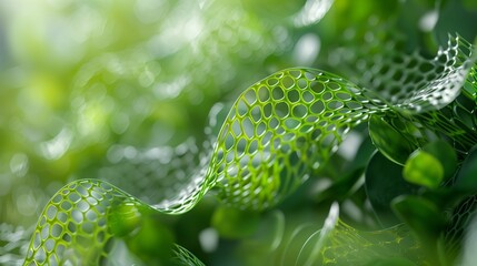 A scientist in a laboratory conducts research and development on bio-based materials, exploring sustainable alternatives for manufacturing using organic compounds and green technology.