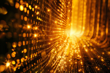 Poster - A computer screen with a lot of numbers on it