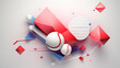Creative tennis ball. Art illustration template background. For presentation, layout, brochure, logo, page, print, banner, poster, cover, booklet, business infographic, wallpaper, sign, flyer.