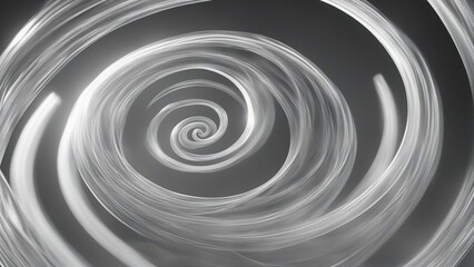 Wall Mural - black and white spiral _A smoky spiral that radiates heat and light 