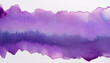 Violet abstract watercolor strip with jagged edges in a modern style