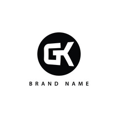 Poster - Letter gk logo icon design template element