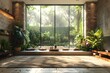 Plants go well with a clean, spacious interior with plenty of sunlight.