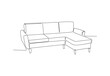 © archmostafa69 - One continuous Line drawing of sofa furniture vector illustration.