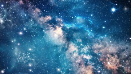 Wall Mural - stars and galaxy outer space sky night universe. seamless looping overlay 4k virtual video animation background