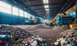 Modern Recycling Plant Processing Waste