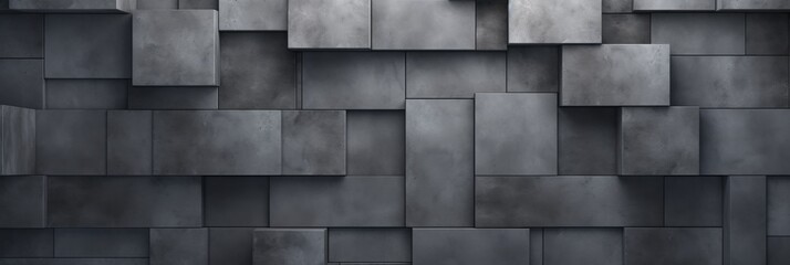 Wall Mural - Abstract grey concrete background, banner