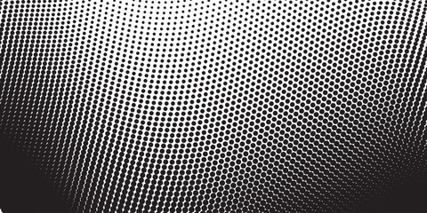 Wall Mural - Background with black dots - stock vector Black and white dotted halftone background.Abstract halftone background with wavy surface made of gray dots on white vector