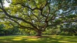 © Roman - Beautiful tree in park. Generative AI