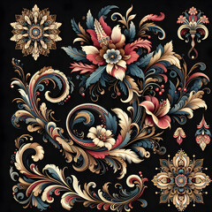  Seamless floral pattern 