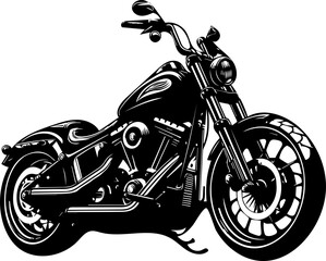 Wall Mural - motorcycle on white background