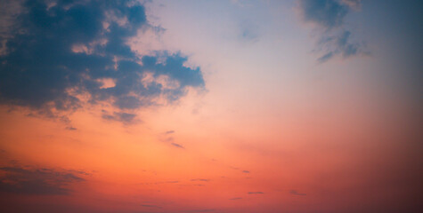 Wall Mural - sunset sky with clouds