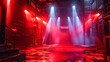 Disco Stage with Bright Lights, Nightclub Performance Area, Entertainment and Music Event Concept, Party Background