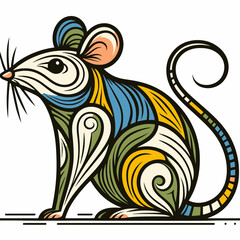 Wall Mural - cartoon mouse