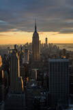 Fototapeta  - New York City skyline during sunset