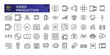 © Rubbble - Simple Outline Set of Video Production icons. Linear style icons pack. Minimalist thin linear web ui icon set. vector illustration.