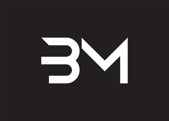BM Letter Logo Design