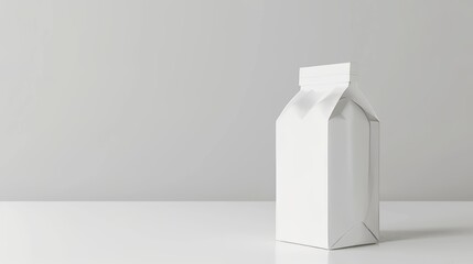 Aufkleber - Isolated on white, a blank milk or juice package has been clipped