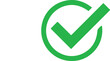 © Faisal - Green Check mark icon. Tick mark symbol. Simple check mark. Quality sign icon. Checklist symbol. Approval check. stock vector. Circle and square. Tick sign.