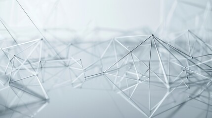  Interconnected lines and nodes on a clear surface, symbolizing the complex relationships in derivatives, captured in minimalist style