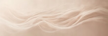 Abstract Depiction Of Sinuous Smoke Trails In Shades Of Ivory And Blush Against A Backdrop Of Misty, Ethereal Light.