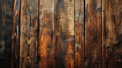 Wall Mural - Retro Dark Wood Texture Background with Grunge Panels