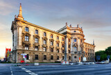 Fototapeta Most - Palace of Justice - Justizpalast in Munich, Bavaria, Germany at sunrise