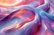 Vibrant digital art of flowing liquid shapes in pink and blue hues