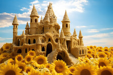 Sunflower Castle Castle Made With Sunflower