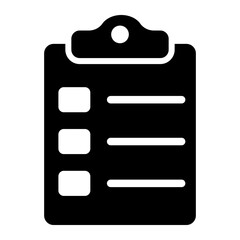 Sticker - Clipboard glyph icon