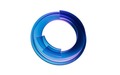 Poster - Dark gem glass with neon light effects, 3d rendering.