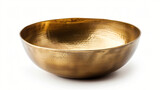 Fototapeta Londyn - Empty crockery - New brass or gold bowl.