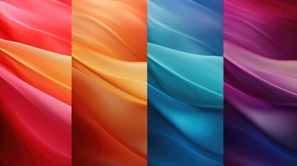 Poster - A set of four different colored backgrounds. Suitable for various design projects