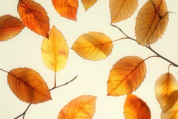 Wall Mural - Detailed view of a bunch of leaves, suitable for nature themes