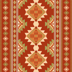 Wall Mural - Navajo geometric seamless pattern Native American Southwest print