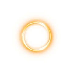 Wall Mural - yellow spark circle light effect with magic glow. abstract round glitter sparkle yellow. shiny luxur