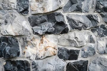 Aufkleber - Detailed view of a stone wall with a fire hydrant. Ideal for urban and safety concepts