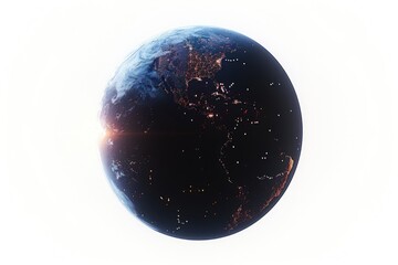 Aufkleber - A stunning view of the earth from space. Perfect for science and technology projects