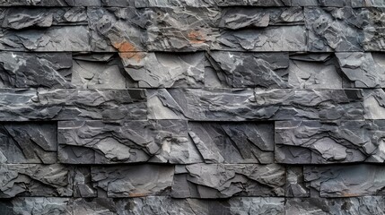 Poster - Detailed view of textured rock wall, suitable for background use